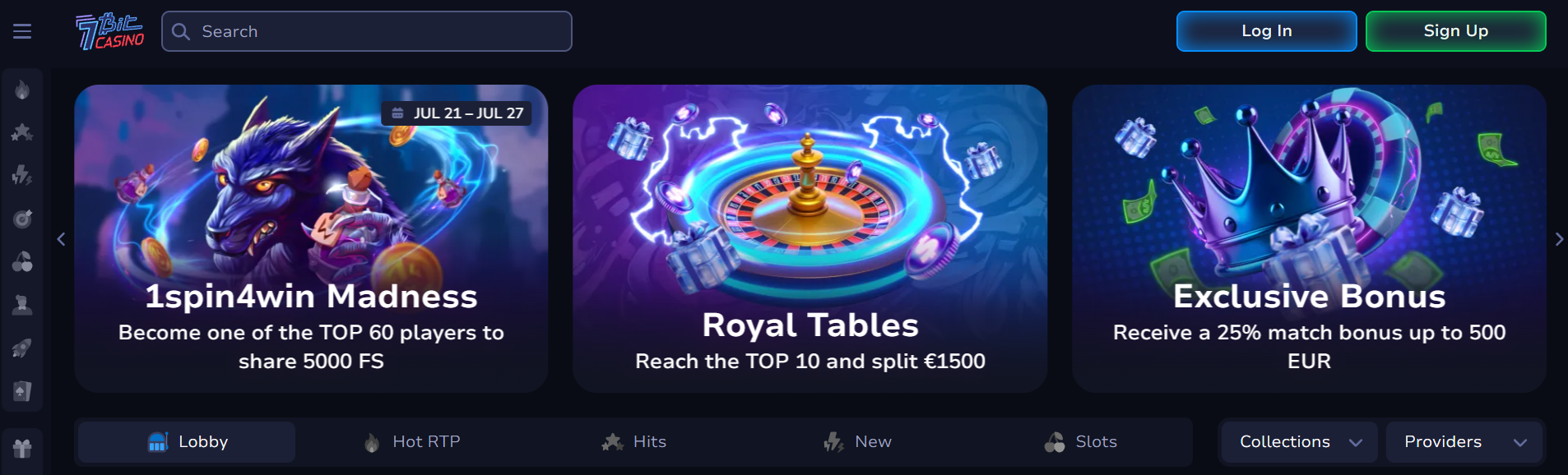 7bit Casino Screenshot