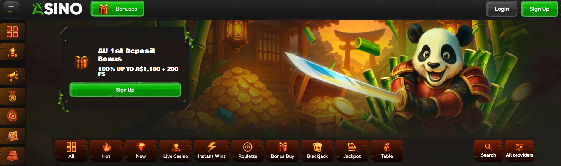 Asino Casino Screenshot